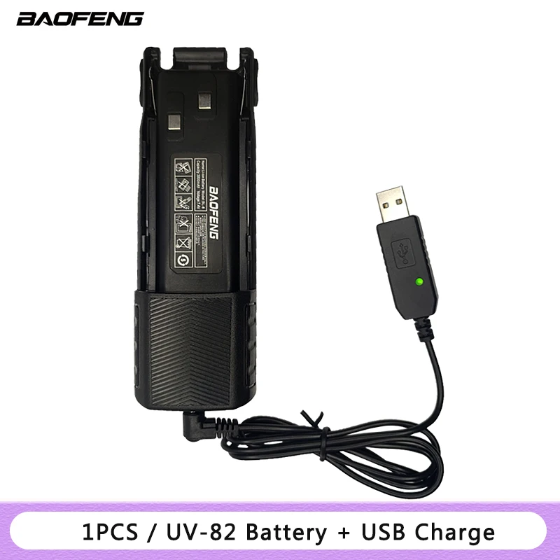 BAOFENG UV-82 Batttery 2800/3800mAh Li-ion Battery For Baofeng Walkie Talkie BL-8 7.4V 1PCS/2PCS BF-UV82 Ham Two Way Radio UV 82