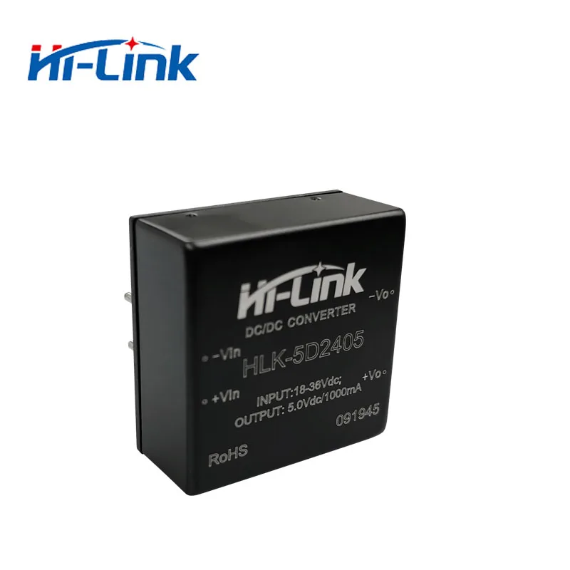 จัดส่งฟรี2ชิ้น/ล็อต9-18V 5W 24V DC DC Power SuppliesแยกโมดูลHLK-5D1215เปลี่ยนHDD5-24S05A