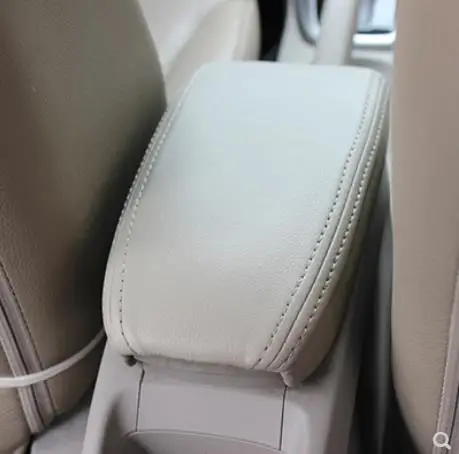 For Honda City 2008 2009 2010 2011 2012 2013 2014 Customzied Microfibre Leather Center Armrest Cover Car accessories interior