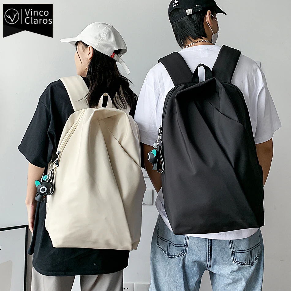 Unisex Simple Lightweight Nylon Backpack Quality Waterproof School Backpack for Teenager Brand Designer Backpacks Men Laptop Bag