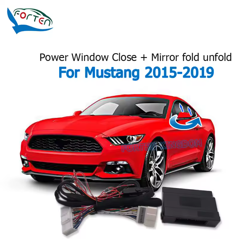 FORTEN KINGDOM-Kit Technique de Fermeture existent des Vitres et Miroir de Voiture, Pliable et Dépliable, pour Mustang Shelby 2015-2021