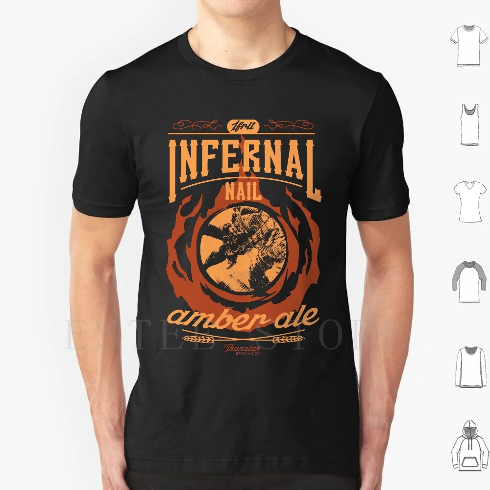 Infernal Nail Amber Ale Ffxiv T Shirt Men Cotton 6xl Ffxiv A Realm Reborn Final Fantasy Mmorpg Nerd Geek Beer Amber Ale