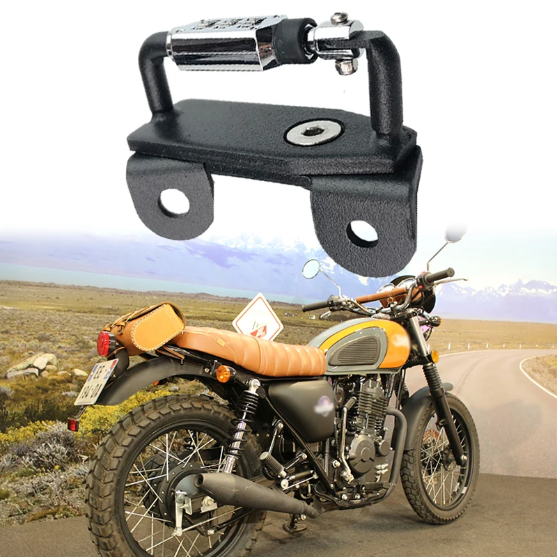 

For Ducati Scrambler 400/800 Models sixty 2015+ Motorcycle Helmet Lock Password Mount Hook Side Security Anti-theft Aluminum