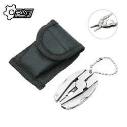 Mini alicate multifuncional dobrável, Keychain Clamp, Ferramenta de caminhada ao ar livre, Pocket Multitools Knife