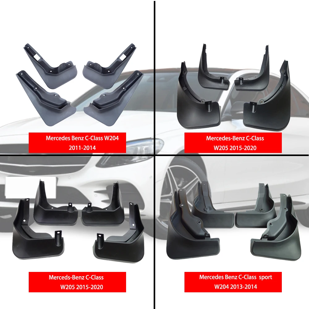 

For Benz C-Class W204 W205 Mudguards C-Class mud flaps W204 W205 car Fenders splash guards auto accessories 2008-2020