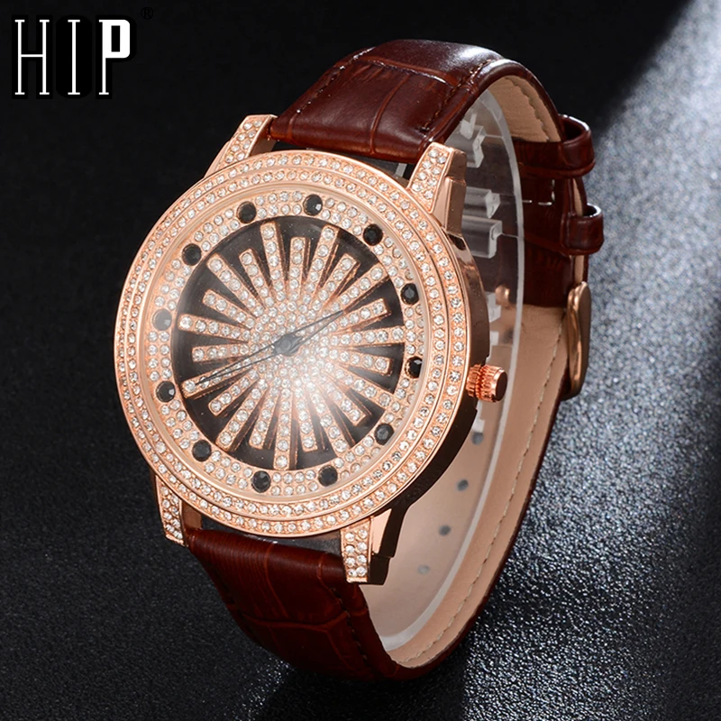 Hip Hop Luxury Mens Iced Out Waterproof Watches Date Quartz Wrist Watches With Micropave CZ Alloy Watch For Women Men Jewelry