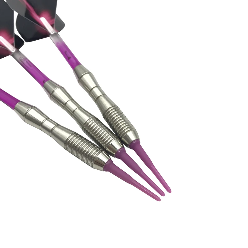 High-quality Sofe Pointed Darts Accessories 3Pcs/set 17g Standard Safe Electronic Darts Dart Shafts Aurora Wing Dardos Flight