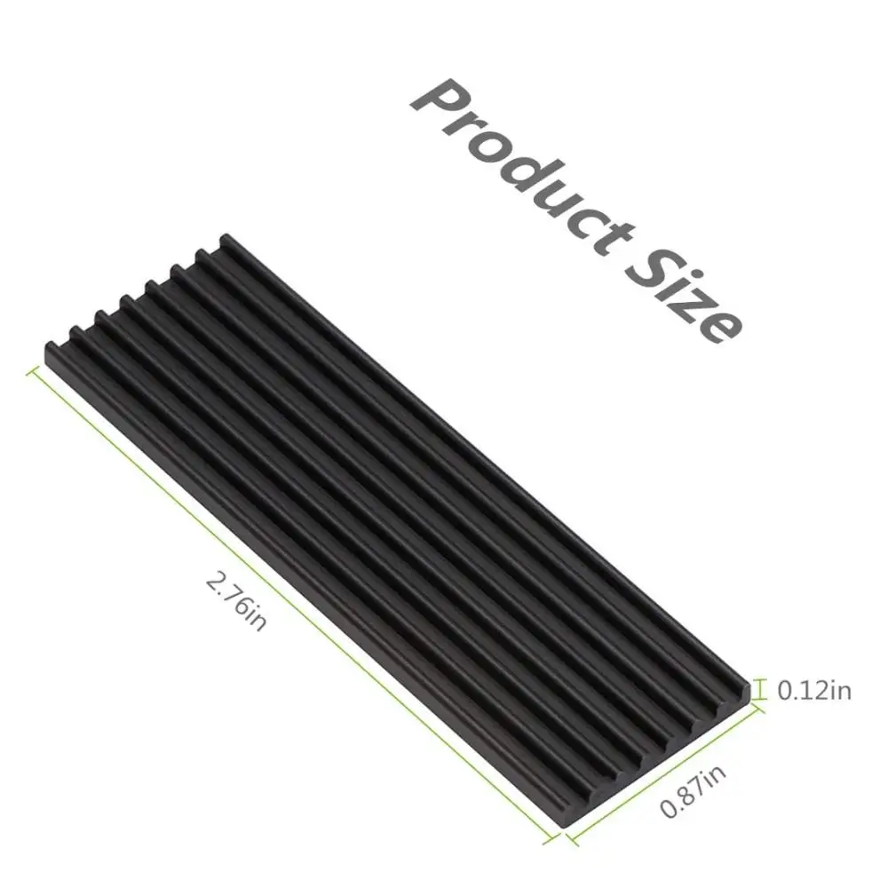 10PCS YOUNUON 70x22x3mm Heatsink Aluminum M.2 Cooling Cooler Heat Sink Thermal Pads for NGFF NVME PCIE 2280 SSD Hard Drive Disk