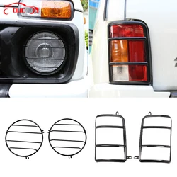 Stainless Steel Auto Front Headlamp Headlight Decoration Cover For LADA NIVA Car Tail Light Trim Protection Cover Accessories