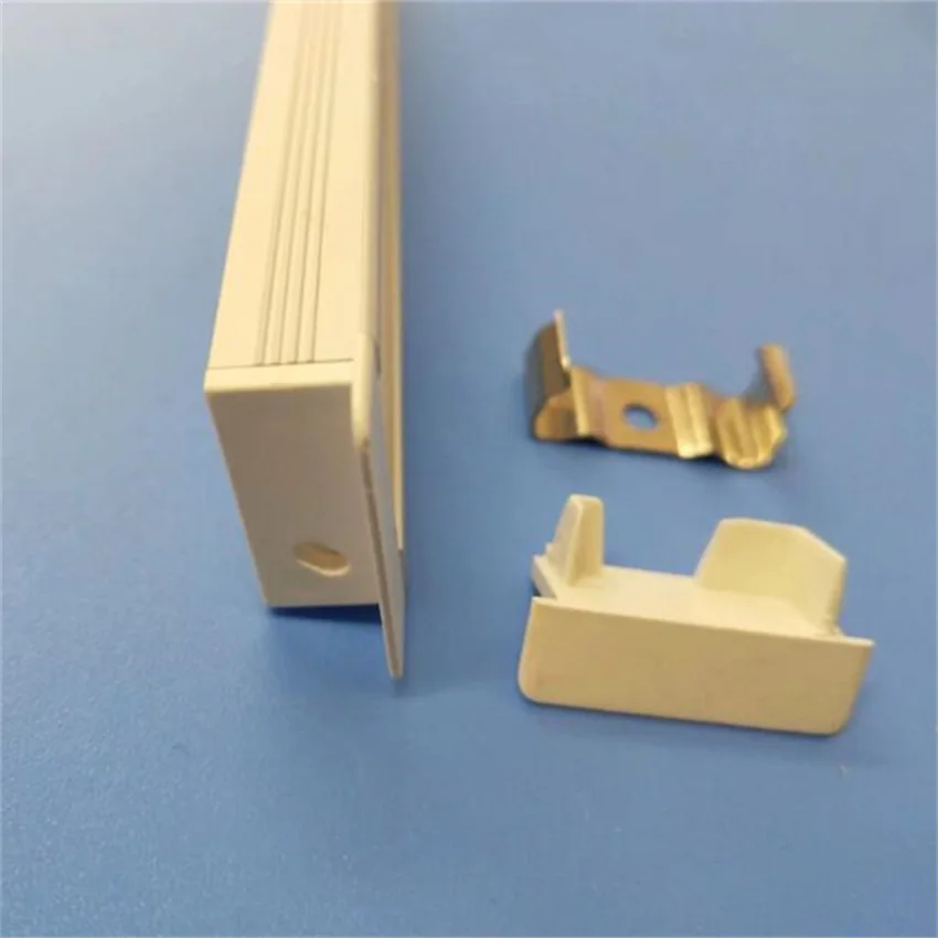 2m/pcs Free  Shipping CE Certified Factory Supply Aluminum Profile For Kitchen Cabinet with cover and end caps and clip