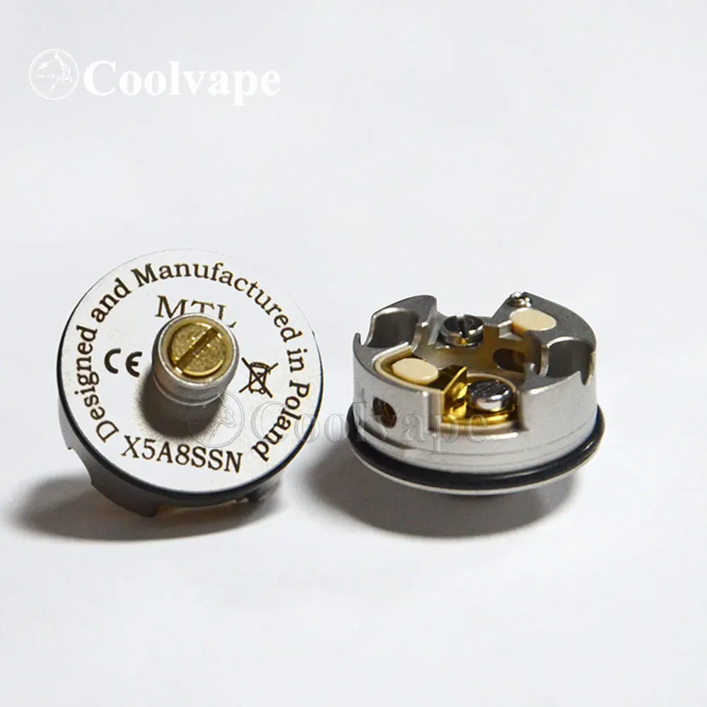 Coolvape-tanque e atomizador de cigarro modelo x hussar rta mtl, 22mm, 316ss, rta, guia de fluxo de ar reembutido