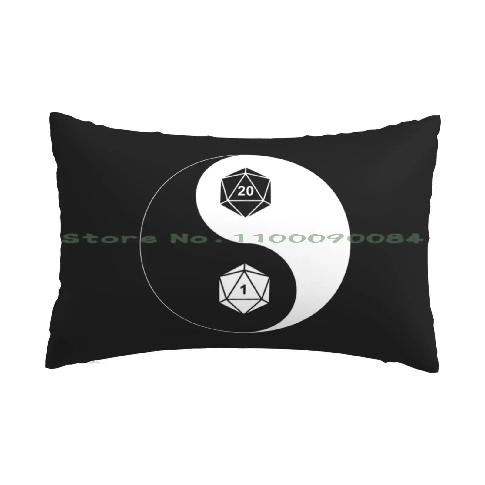 Yin Yang Dice Pillow Case 20x30 50*75 Sofa Bedroom Summer Collection 2021 Bff Christmas Holliday Long Rectangle Pillowcover