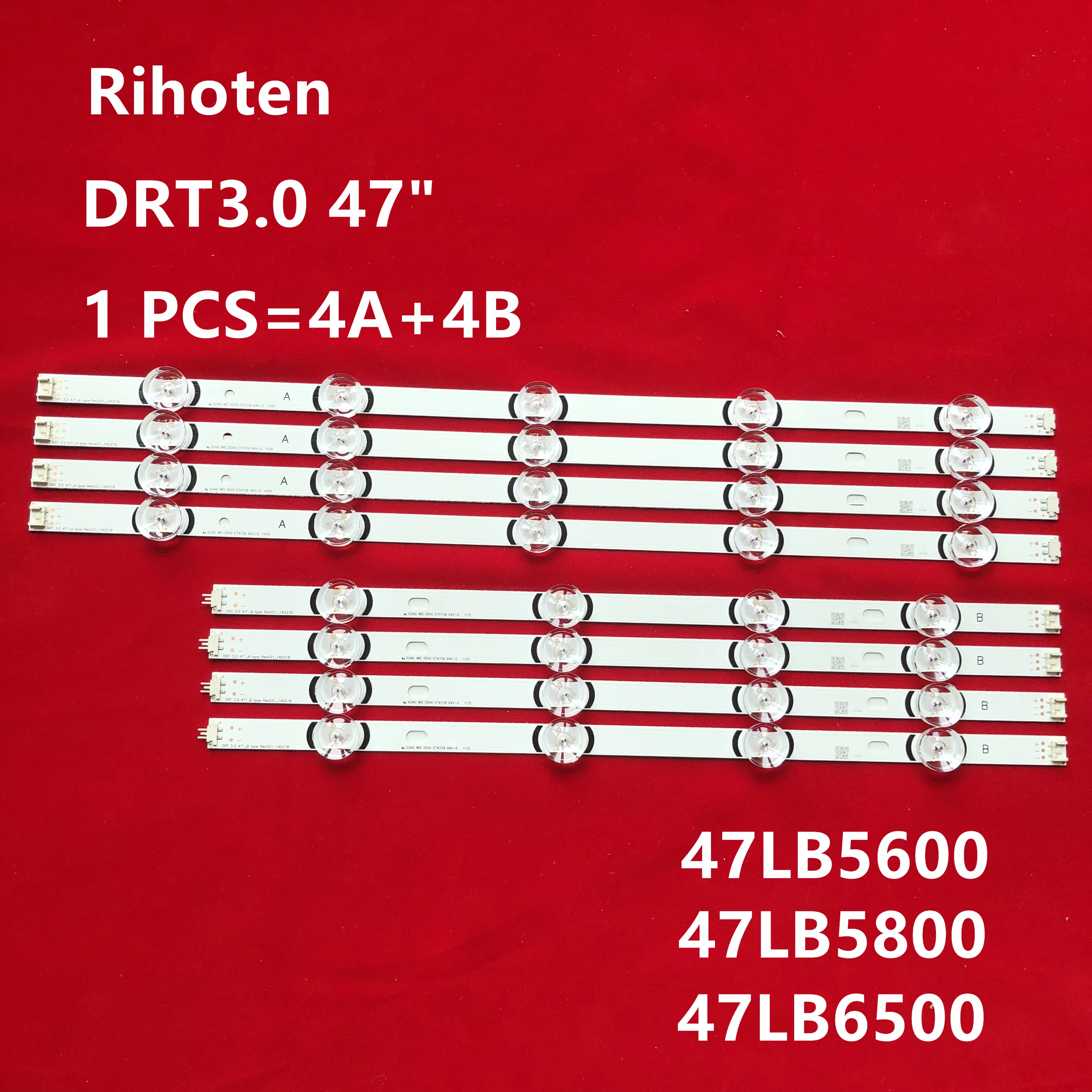 

NOWOŚĆ 5-комплект светодиодной ленты для подсветки для 47LB5500 47LB5600 47LB5800 47LB6500