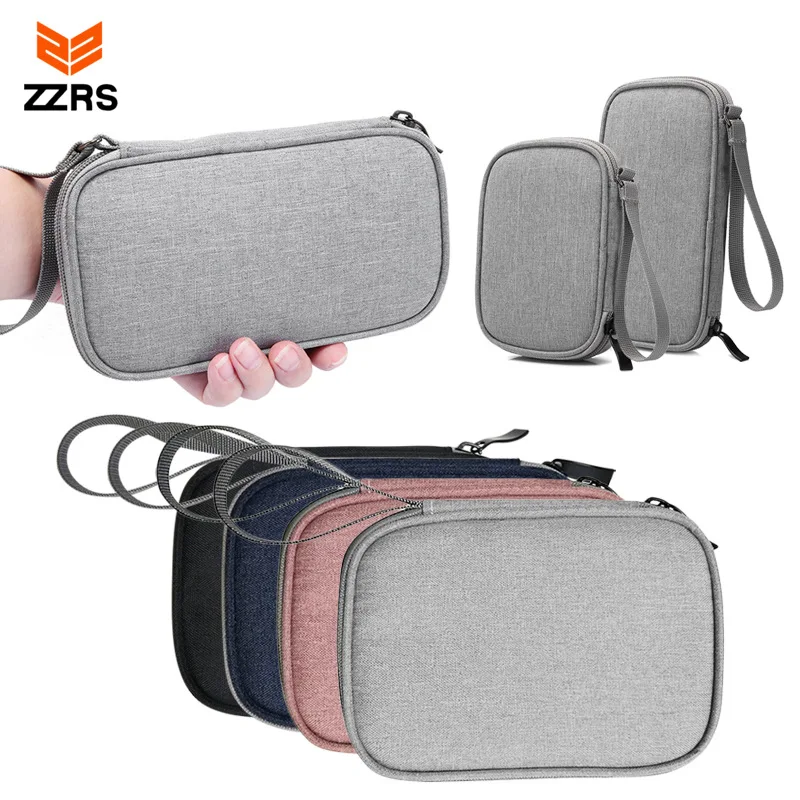 إكسسوارات السفر الواقية المحمولة 20000mAh قوة البنك حقيبة USB الأدوات كابلات الأسلاك المنظم قرص صلب بطاقة الهاتف المحمول