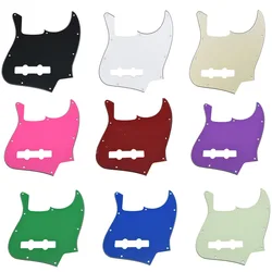 4 String Jazz JB Bass Guitar Pickguard 10 Hole Black 3 Ply Scratch Plate Standard J Bass Pick Guard Various Colors