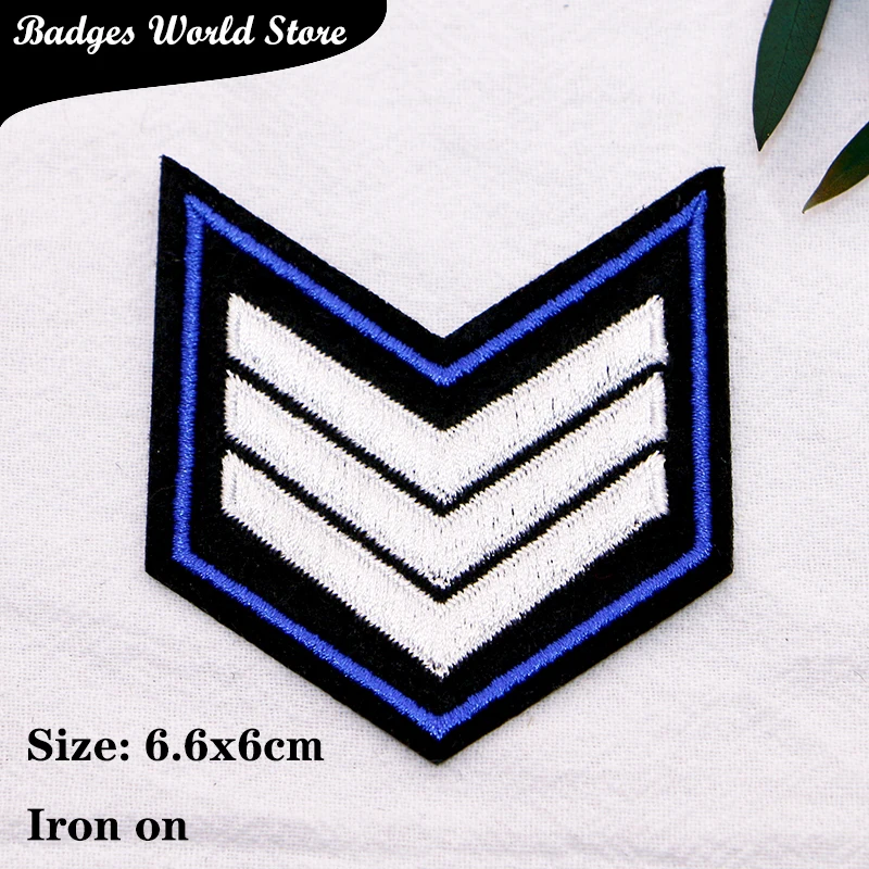 Camouflage US  Military Rank Epaulettes Totem Icon Embroidery Applique Patches For Clothing DIY Iron on Badges on the Backpack