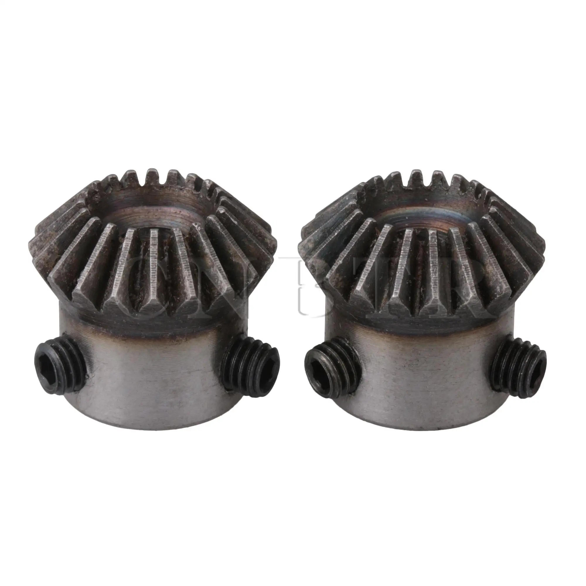 

CNBTR2pcs 6mm Hole Diameter Stainless Steel 20T 45Steel Tapered Bevel Gear Wheel 1 Modulus accessory