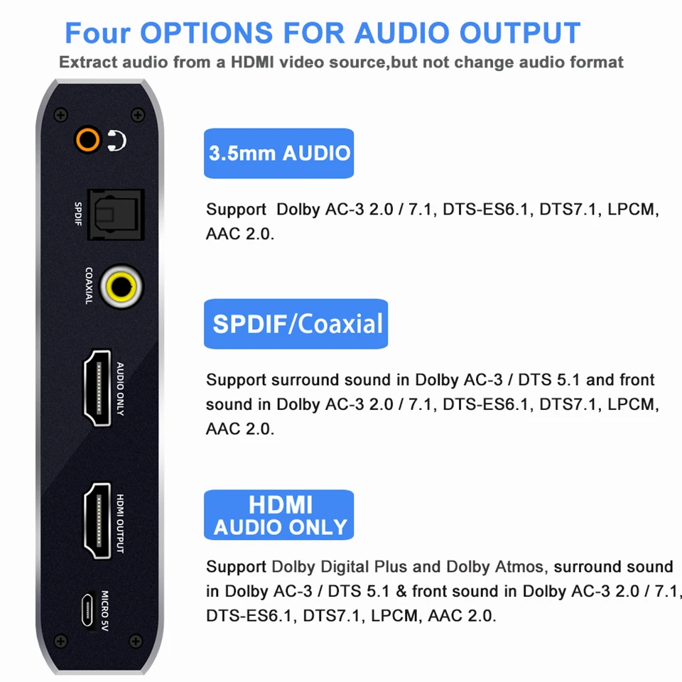 Imagem -03 - Interruptor Extrator de Áudio Hdmi 2x1 4k 120hz Earc Optical Toslink Hdmi 2.0 4k 60hz Controle Remoto para Apple tv Ps4