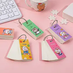 1PC Cute Cartoon Coil Mini Loose-Leaf Notebook Planner Portable Binding Memo Pad Kawaii School Office Supplies Stationery