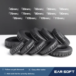 Earsoft Ersatz Ohr Pads Kissen 45mm-110mm 90mm Für Sony, AKG, Sennheiser, ATH, JBL Kopfhörer Ohrenschützer Fall Zubehör