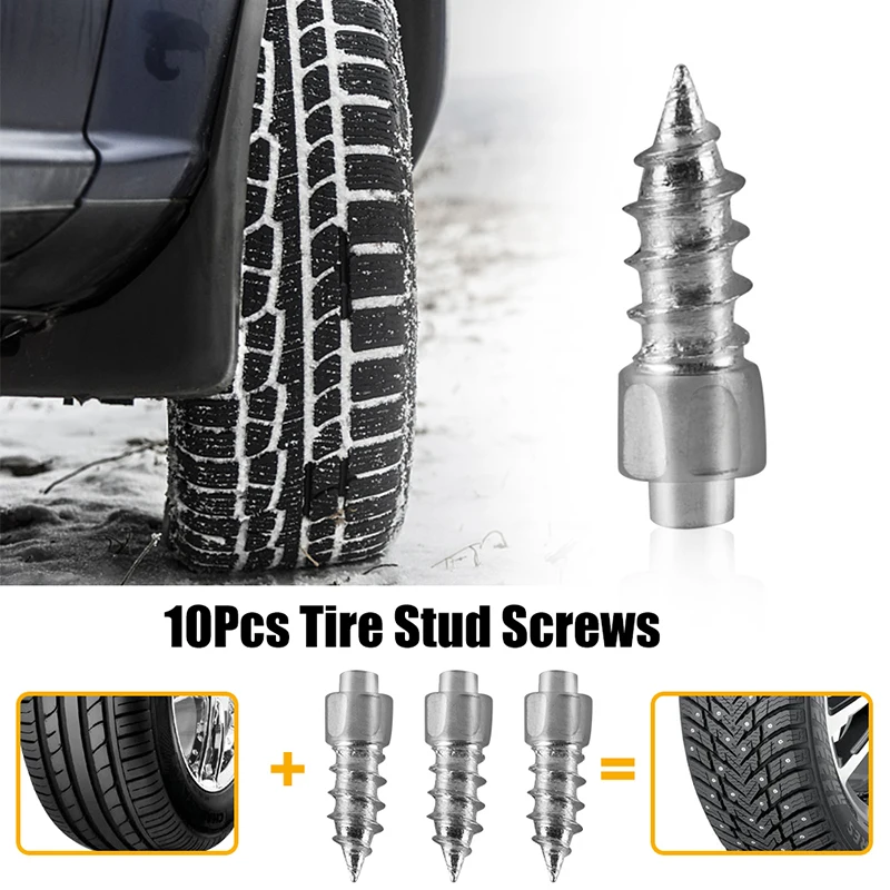 Winter Car Tire Stud Anti-Slip Screws Nails Auto Motorcycle Bike Truck Off-road Tyre Anti-ice Spikes Snow Sole Tire Cleats