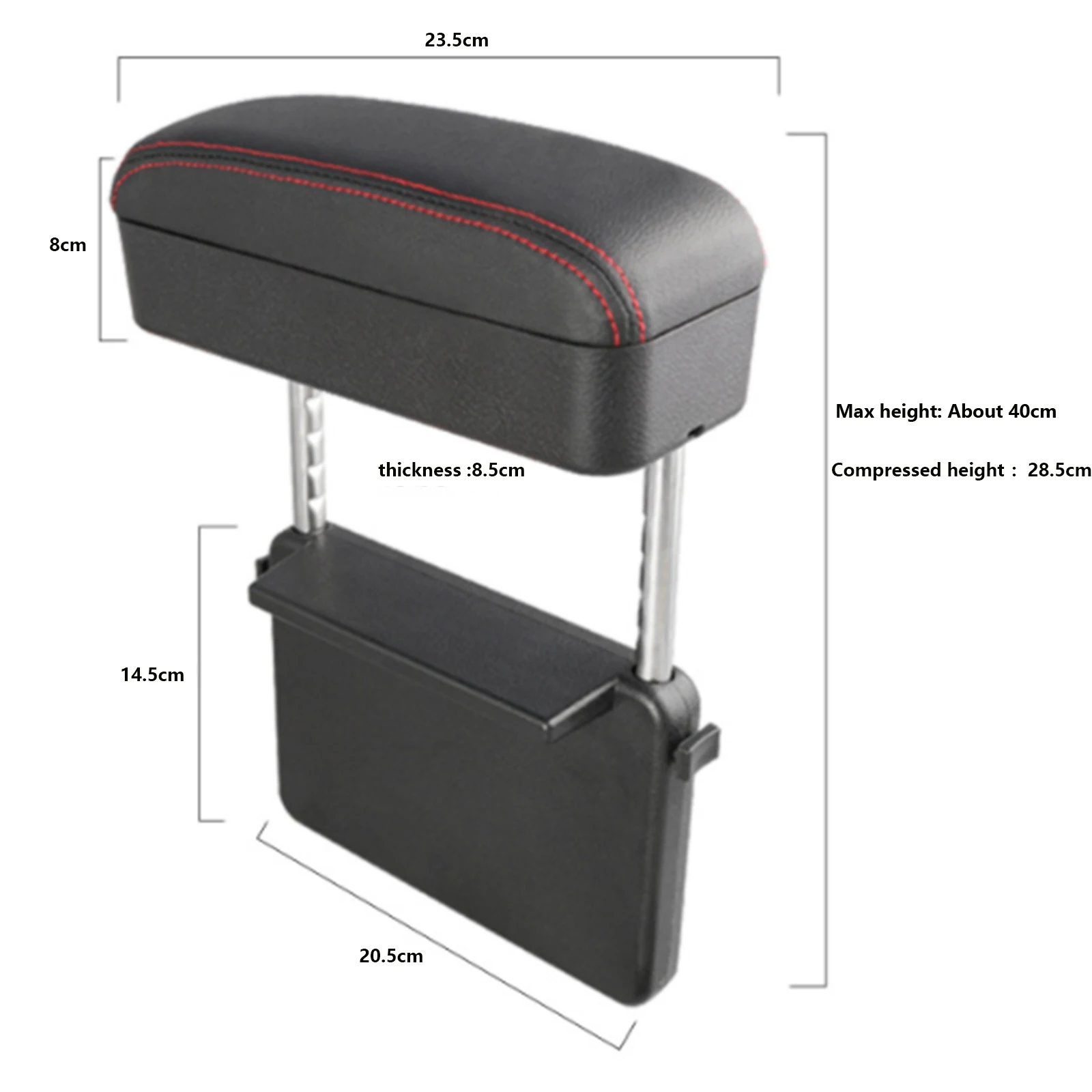 Car Arm Rest Box Universal Car Armrest Box Center Console Elbow Support Adjustable for Audi A1 A2 A3 A4 A6 A7 A8 Q3 Q5 Q7