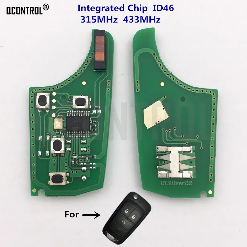 

QCONTROL Car Control Remote Key Electronic Circuit Board for Chevrolet Malibu Cruze Aveo Spark Sail 315MHz / 433MHz