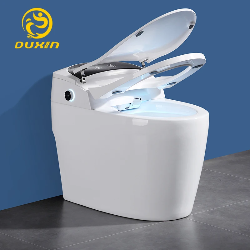 

Intelligent toilet without water pressure restriction with sunken tank automatic flushing instant hot water washing drying floor