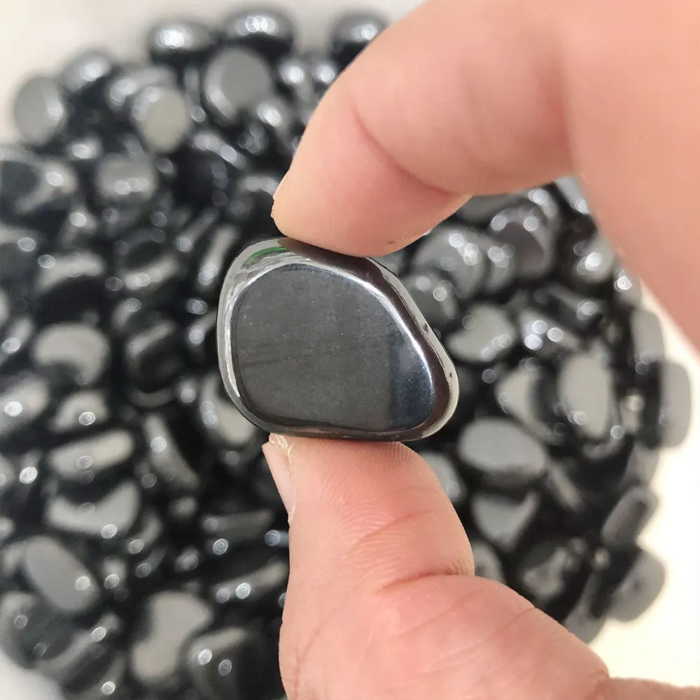 1pc Natural Hematite Tumbled Stone Quartz Crystals Rock Healing Mineral Aquarium Garden Home Room Decoration Polished Energy