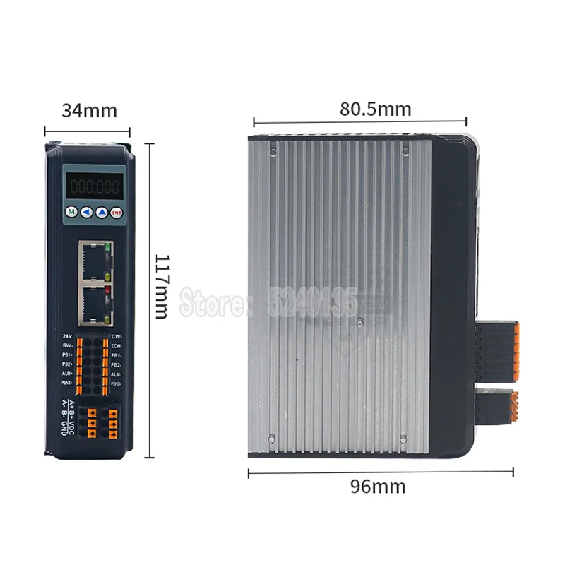 Imagem -03 - Ethercat Ônibus Controlador de Driver Passo de Digitas para 57 60 2-phase Stepper Motor Suporta o Protocolo de Comunicação Coe 2dm556-ec