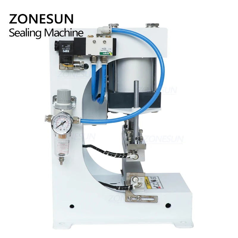 ZONESUN ZSP-890-G pneumatyczna maszyna do uszczelniania zgrzewarka papier pakowy z folii pakowarka zgrzewacz do plastikowych torebek