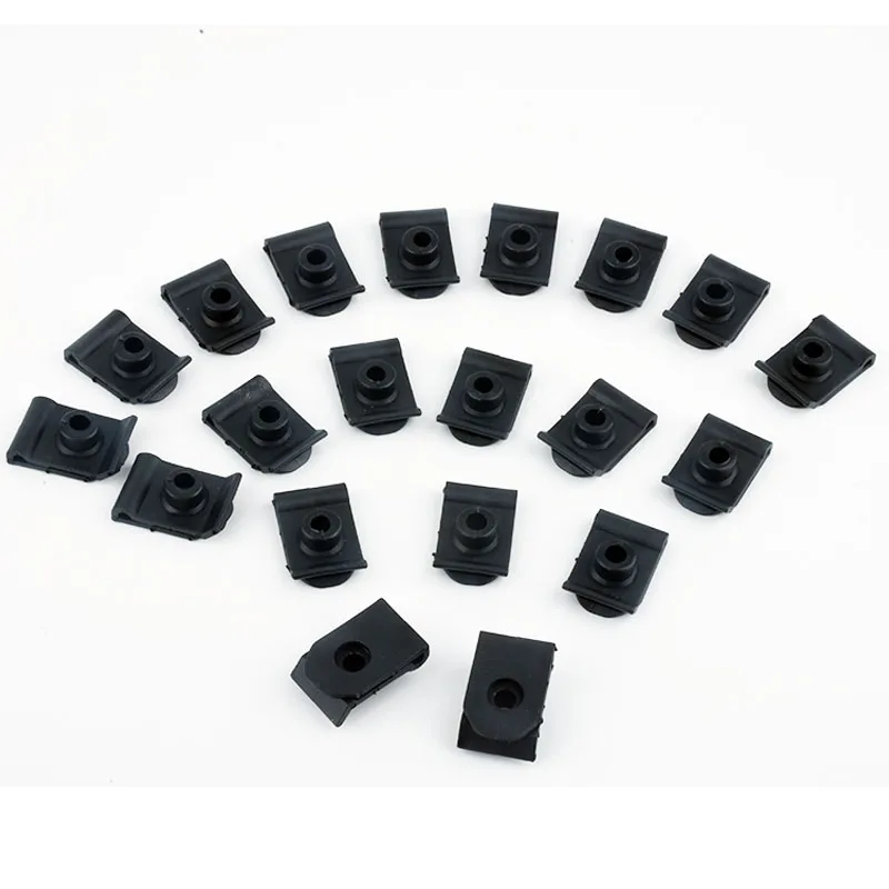 20x Fender Liner Bumper U Nut Fixed Fastener Clips Screw Clamp Retainer Car Body Plastic Clip Rivet For Toyota Lexus.