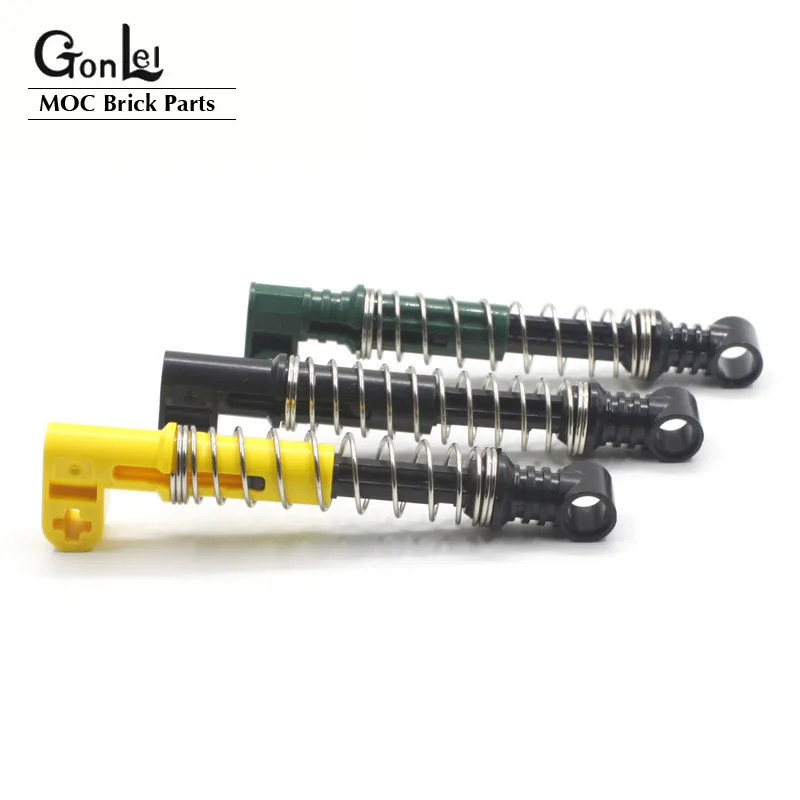 28Pcs/lot High-Tech Steering Shock Absorber 6.5L/9.5L Soft/Hard Spring MOC Building Blocks Bricks High-Tech Cars Spare Parts Toy