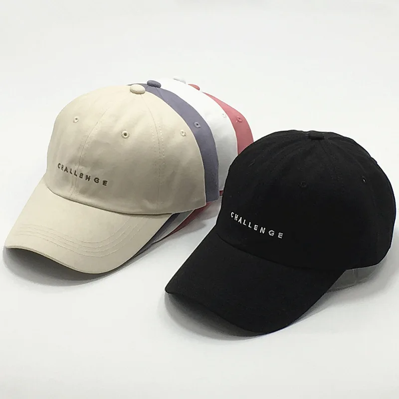 Embroidered Letters CHALLENGE Hip Baseball Cap for Women and Men Visors Cap Boys Girls Casual Snapback Hat Men Hip Hop Hats