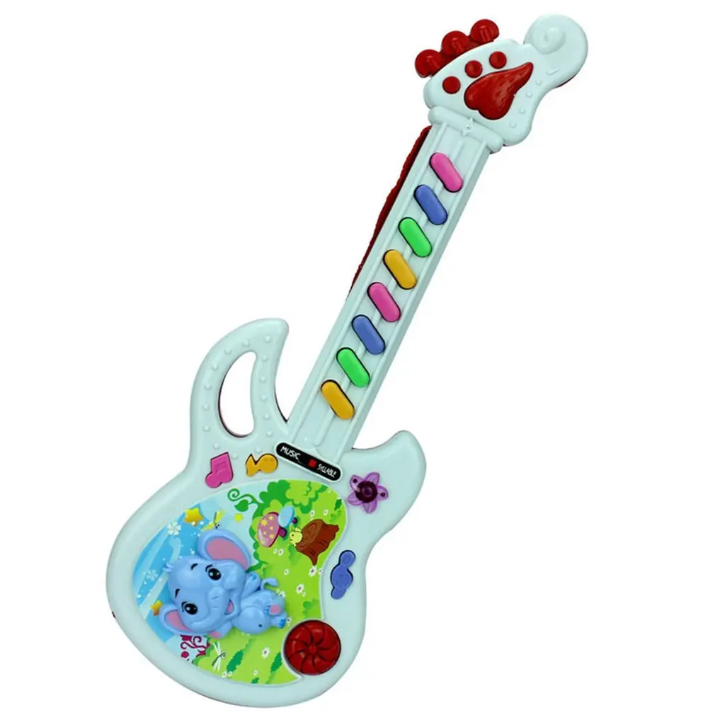 Electric Guitar Toy Musical Play Kid Boy Girl Toddler Learning Developmental Electron Toy Education Birthday Gifts Guitar Toy