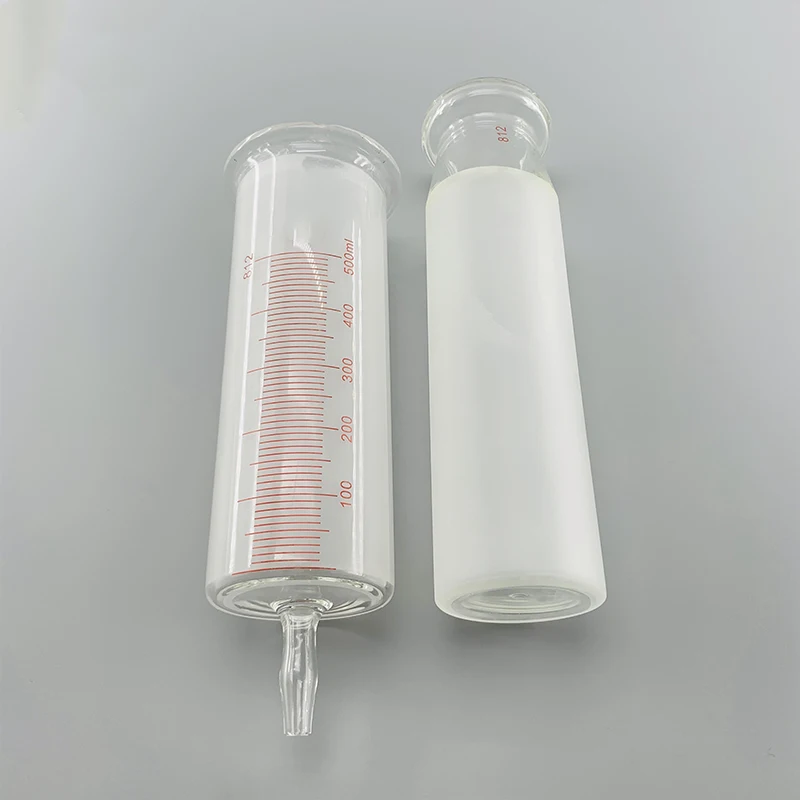 Large Glass Syringes 500ml with Glass Caliber / Ruhr Locks Caliber Glass Enema Sausage Device Sample Extractor Injector 500cc