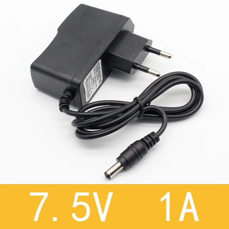 1Pcs 7.5V 1A Kualitas Tinggi AC 100V-240V Converter Switching Power Adapter DC 7.5V 1A 1000mA Supply Uni Eropa Plug DC 5.5Mm X 2.1Mm