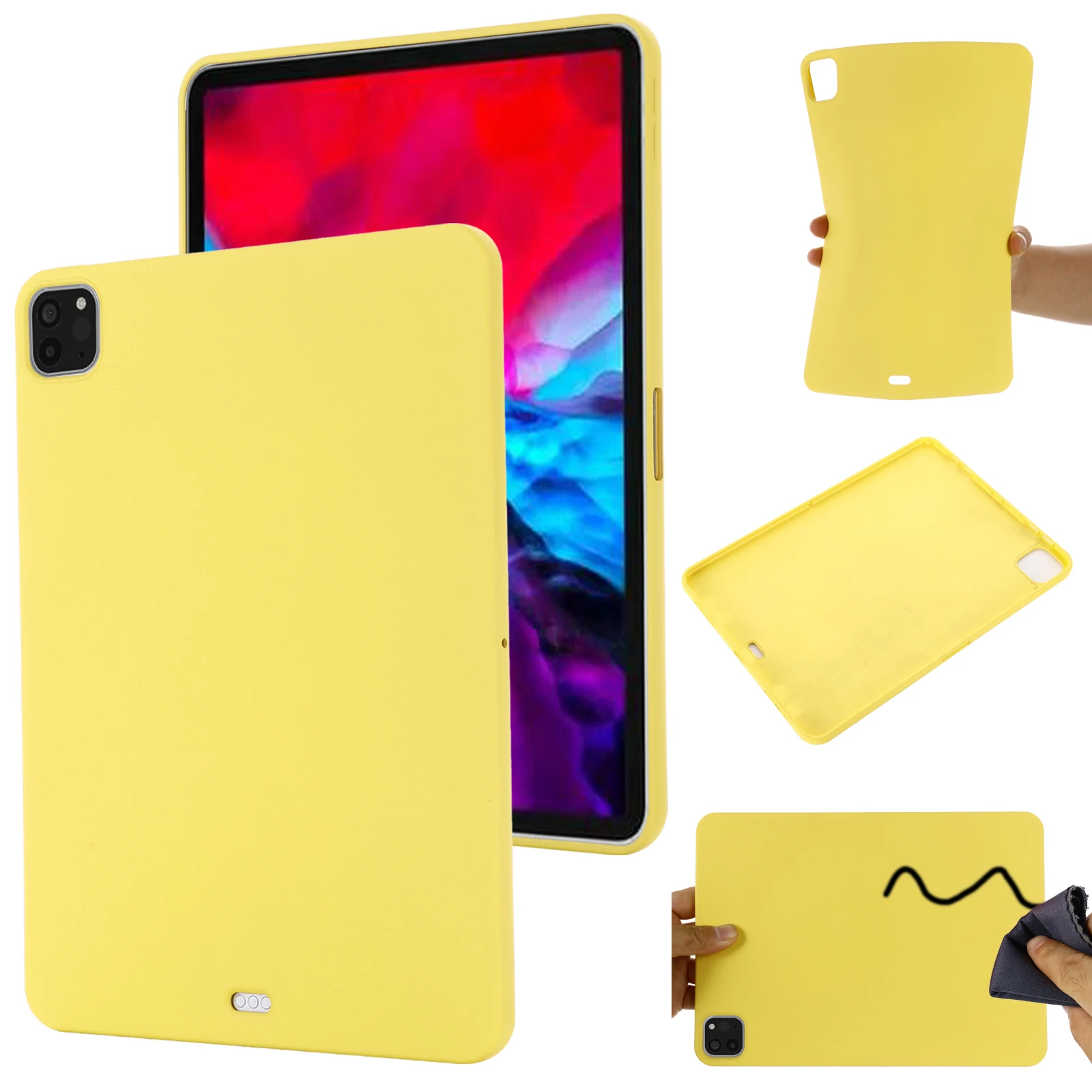 

For iPad Pro 11" 2018 2019 A1980 A1934 A1979 A2228 A2231 A2068 Soft silicone Case Shockproof Back Skin Cover