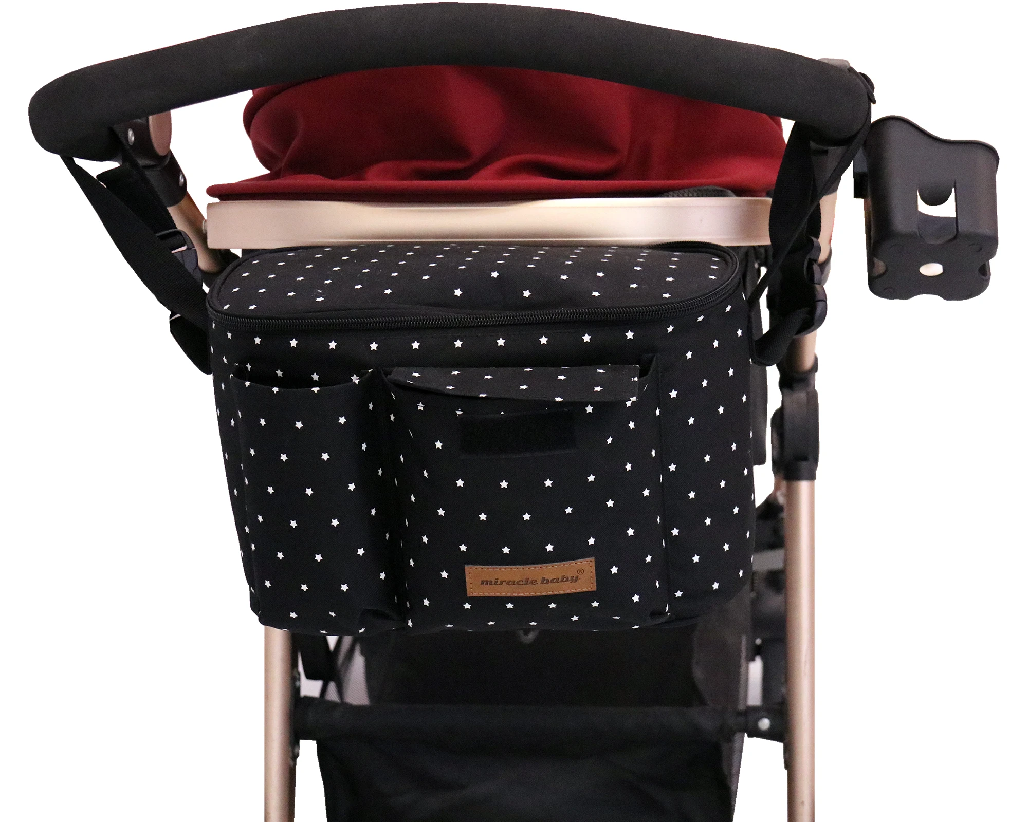 Baby Stroller Organizer Nappy Bag Hook Hanging Mummy Carriage Waterproof Bottle Bag Handbag Pram Cart Organizer Diaper Bag