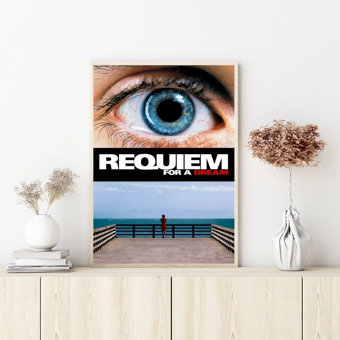 Requiem For A Dream Movie Cover Poster Prints Art Canvas Painting Wall Pictures Living Room Home Decor ( No Frame )