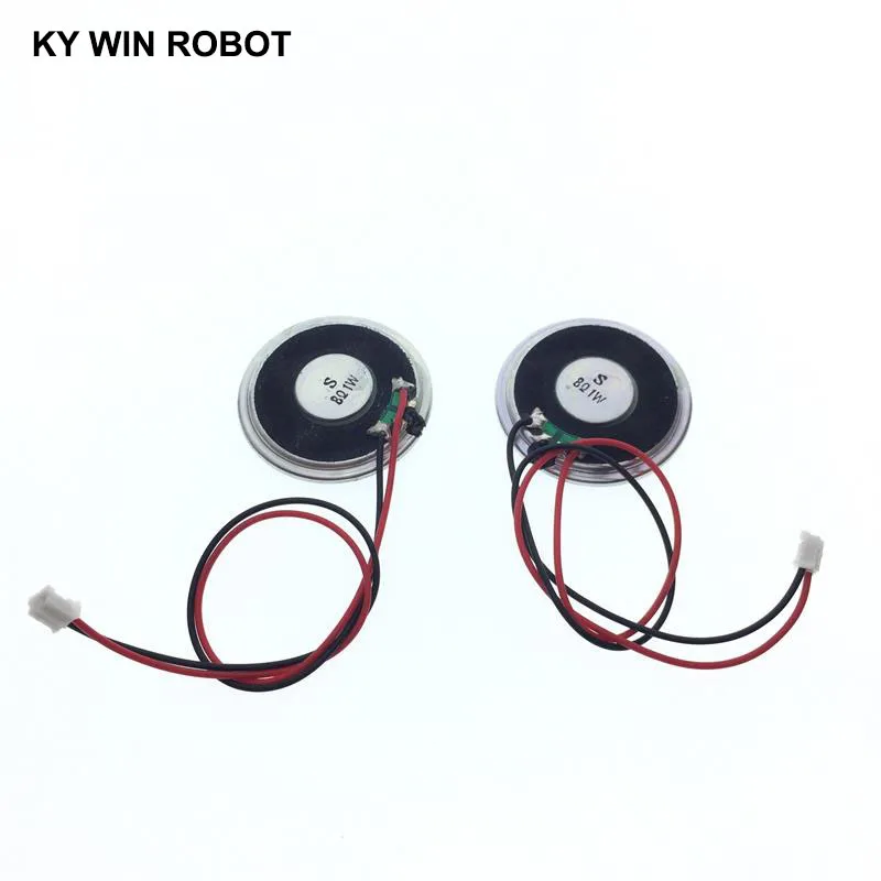 2pcs/lot New Ultra-thin speaker 8 ohms 1 watt 1W 8R speaker Diameter 40MM 4CM thickness 5MM with PH2.0 terminal wire length 20CM