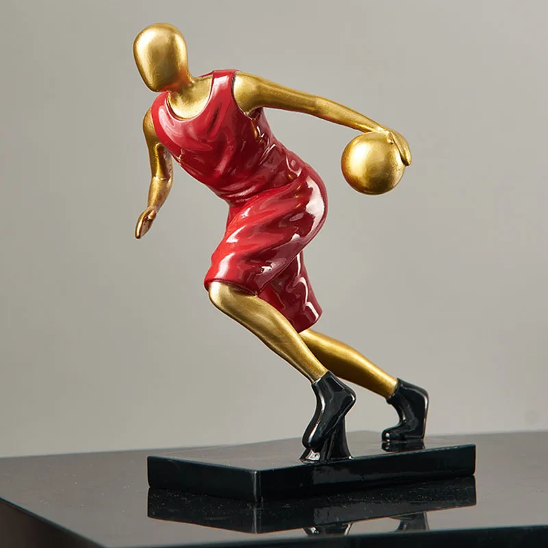 

Home Living Room Decorations Creative Character Basketball Ornaments Statue Home Accessories Handmade Statues For Decoration