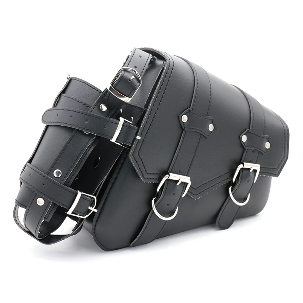 

Motorcycle Saddle bags PU Leather Swingarm Bag Motorcycle SaddleBags Side Tool Bags Storage For Harley Sportster 883 1200XL