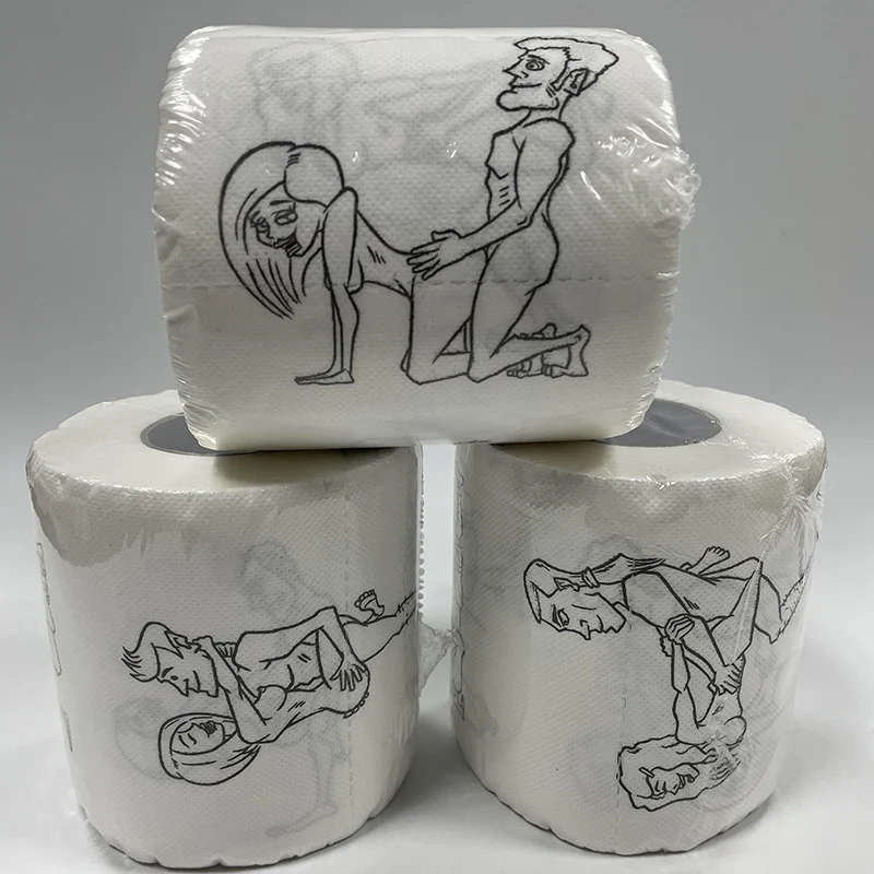 Hot Super Funny Joke Paper Rolls Toilet Towels Bulk Bathroom Tissue Soft nurse Creative Tissue 3Ply