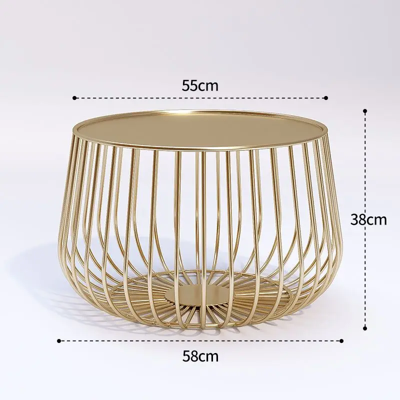 Cat cage coffee table Wind Iron Art Creative Simple Sofa Coffee Table Metal Living Room Office Bedroom Coffee Table Side Table