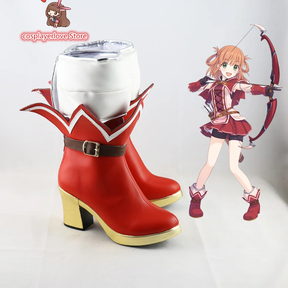 Princesa do anime Connect! Re:Dive Inosaki Rino Cosplay Sapatos Botas Halloween Carnaval Cosplay