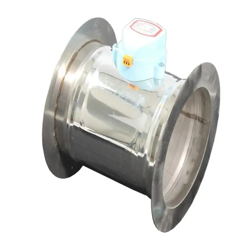 Stainless Steel Electric Damper Bilateral Flange Ventilation Valve Check  Regulator  with