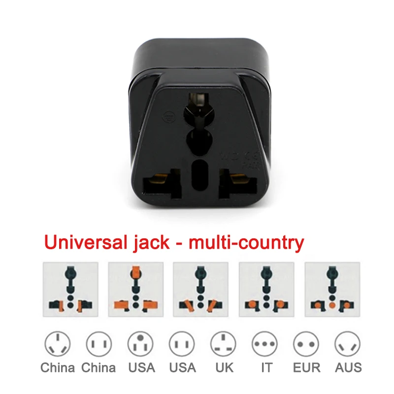 3-Pin IT ปลั๊กแปลง Universal UK/US/EU/AU To อิตาลีมิลานชิลีวาติกันอิตาเลี่ยนปลั๊กอะแดปเตอร์ไฟ AC Converter