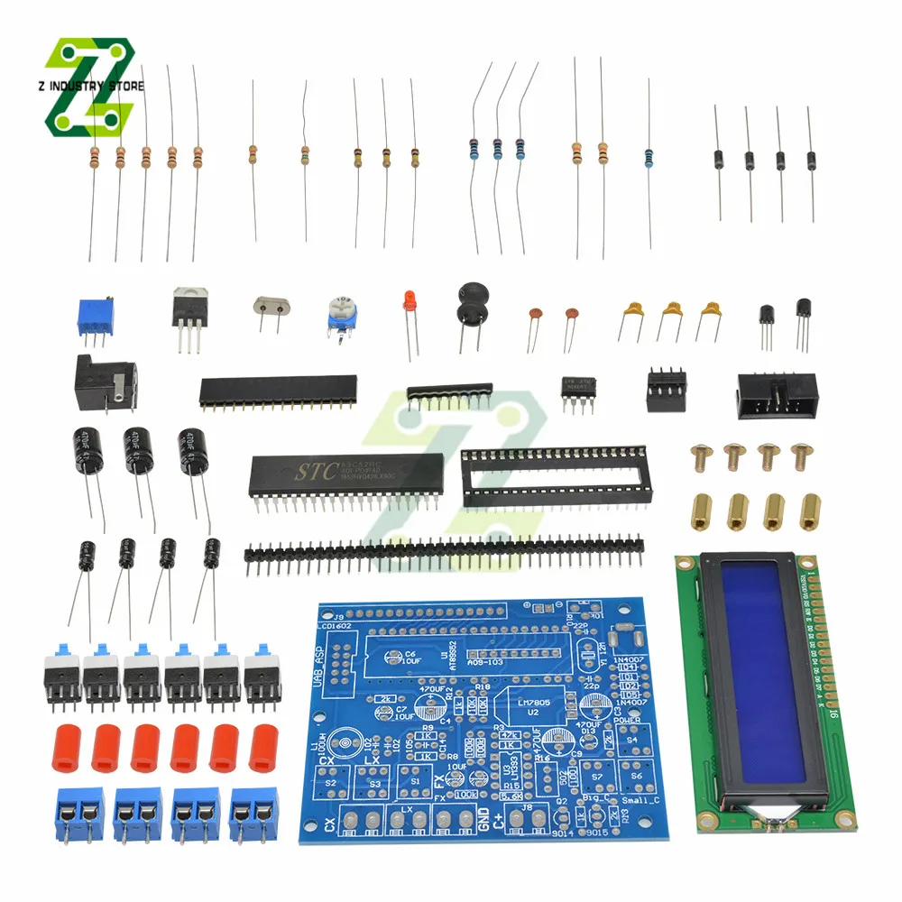 Miernik indukcyjności pojemności częstotliwości LCD cyfrowy Secohmmeter CF induktor kondensator Tester miernik częstotliwości DIY Kit