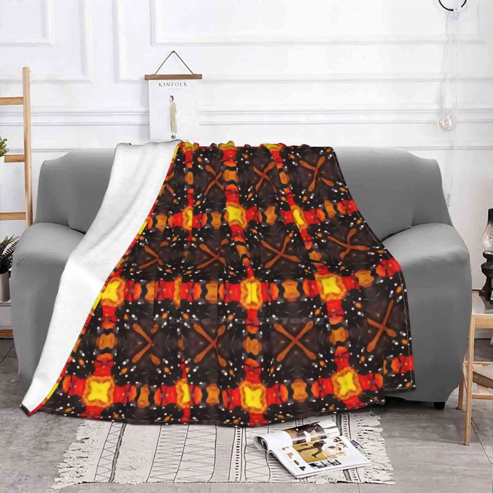 Monarch Pattern 17 Designer Cloth Mask New Arrival Fashion Leisure Flannel Blanket Monarch Butterflies Orange Monarch Pattern